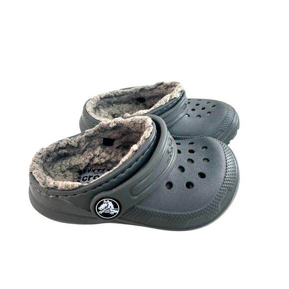 Crocs Kids Grey Size Childs 6 Preowned - Picture 3 of 5